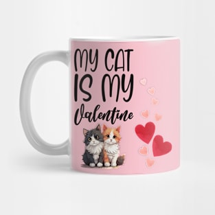 Valentine's Day Cat Mug